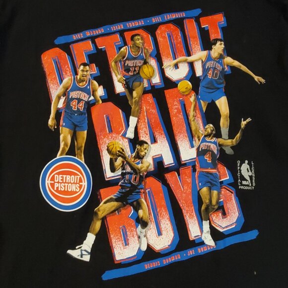 NBA Detroit Bad Boys Pistons T-Shirt - Size Medium (M) - Picture 2 of 11
